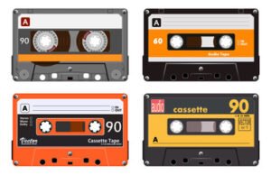 Picture of cassette tapes